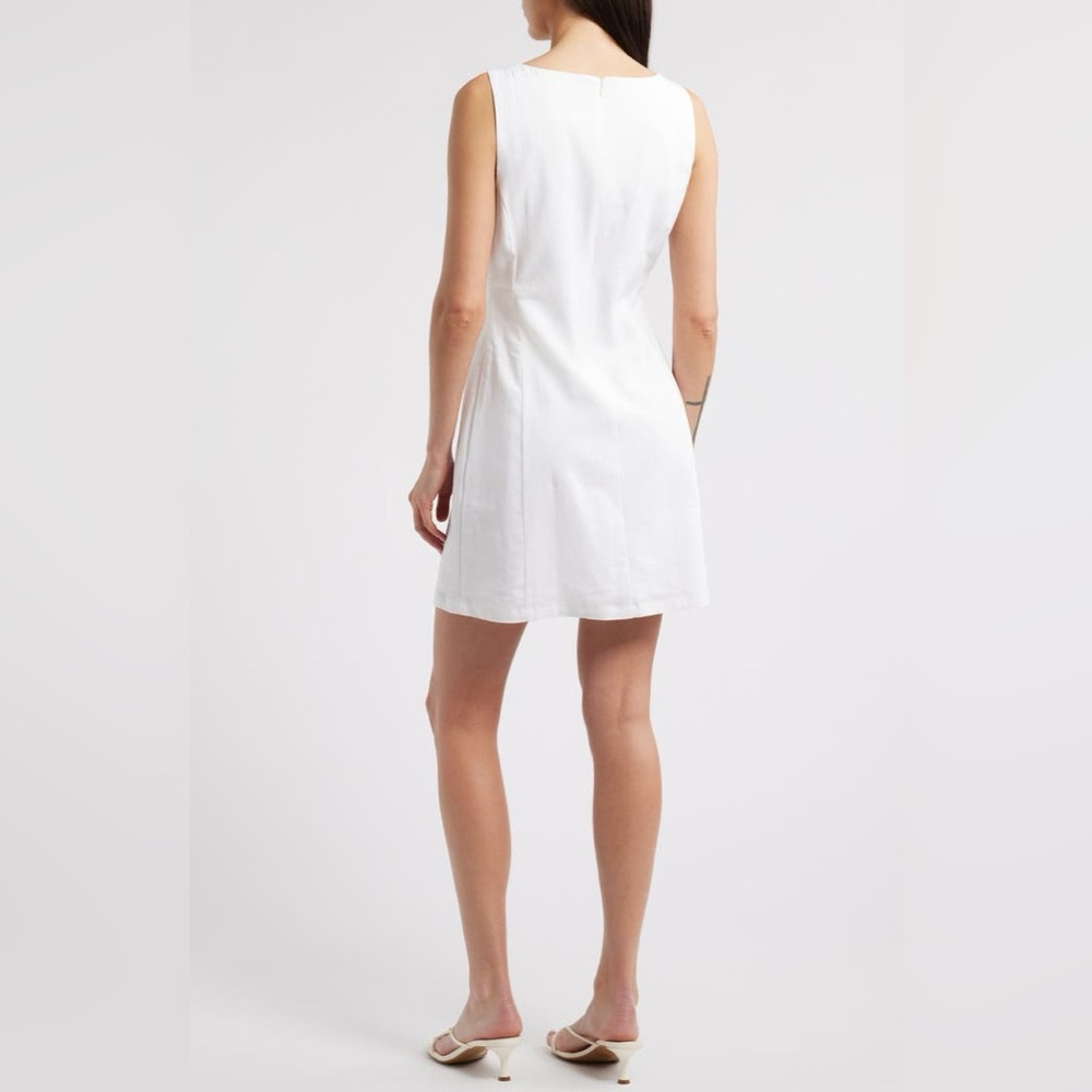 CHARLES HENRY Sleeveless Linen Blend Minidress ❤️NWT❤️IN STORES❤️ - Picture 3 of 6